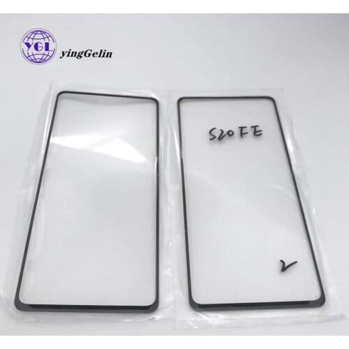 2 in 1 LCD Front Outer Glass with OCA glue for samsung S20 fe lcd dispaly Touch Panel Glass Cover Lens Repair Replace Part