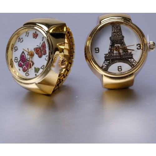 2016 2PCS new golden adjustable ring watch jewelry jewelry gifts