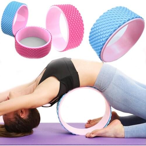 6mm 3D Massage Point Yoga Wheel Back Training Yoga Circles TPE Waist Shape Bodybuilding ABS Gym Professional Fitness Equipment