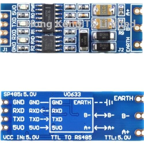 74HC04 + SP485 TTL to RS485 module SN74HC04 + MAX3088 Half hole 485 to TTL Level transfer hardware automatically flow control