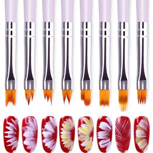 BORN PRETTY Acrylic Manicuring Brush For Nail Art Painting Brushes Dotting Design Nail Brush Kit Gel Varnishes Tools