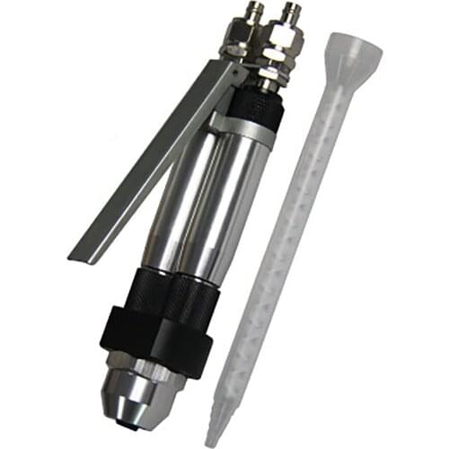 Free Shipping Ab Component Epoxy Dispensing Valve Pneumatic Flow Control Glue Dispensing Manual Two Liquid Dispensing Valve