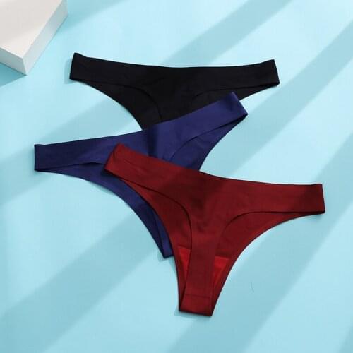 BZEL Seamless Womens Panties Silk Satin Female Underwear Girls Sexy Lingerie High Quality Thongs Cozy G-Strings Underpants Sale