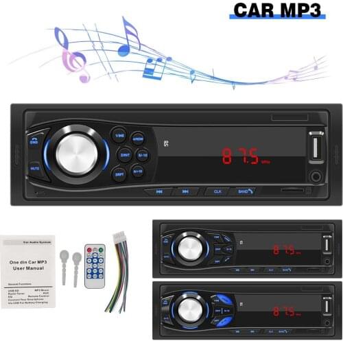 Bluetooth Autoradio Car Stereo Radio FM Aux Input Receiver SD USB JSD-520 12V In-dash 1 din Car MP3 Multimedia Player