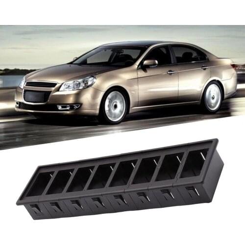 CS-429A6 Rocker Switch Housing 8-Gang Mounting Frame Anti-retardant Switch Clip Holder Panel for Yachts RVs