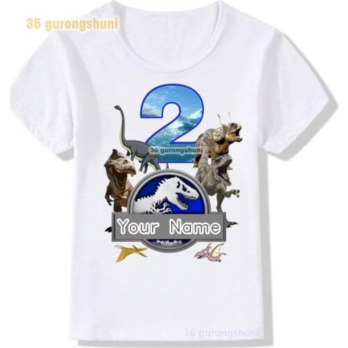 Kids t shirt for boys Jurassic park game kid clothing girls clothes tshirt girl birthday graphic tee kawaii children t-shirt