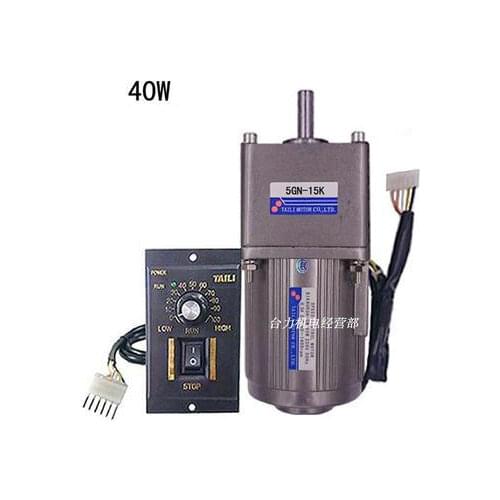 40W speed regulating motor motor AC 220V single item with gear reducer 5GN-3K deceleration reversible