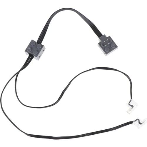 37CM Technic Power Function 8870 LED Light Link Line Cable For Lego Train Vehicle Building Block Power Group