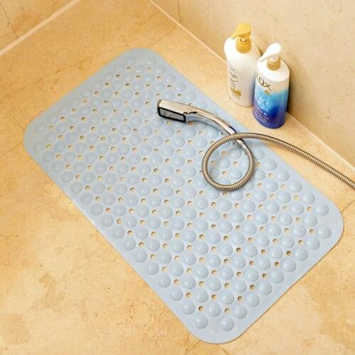 Solid Bathroom Non-slip Mat For Shower Bath Foot Pad With Suction Cup Toilet WC Waterproof Doormat Rug Massage Floor Mats 6 Size