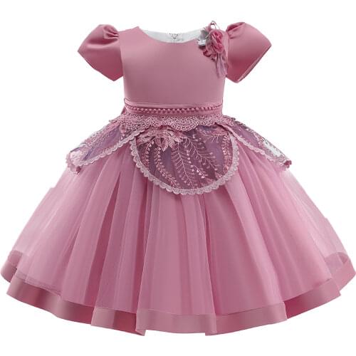 Princess Flower Girl Summer Dress Tutu Wedding Birthday Party Kids Dresses For Girls Childrens Costume Prom Lace Clothes 8 10 Y