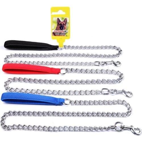 Soft Handle Chain Hand Leash 3 mm 120 cm
