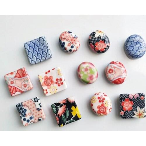 New Arrival Refrigerator Magnet Cartoon Creative Multicolor Lucky Stone Fridge Magnet Porcelain China Fridge Decoration