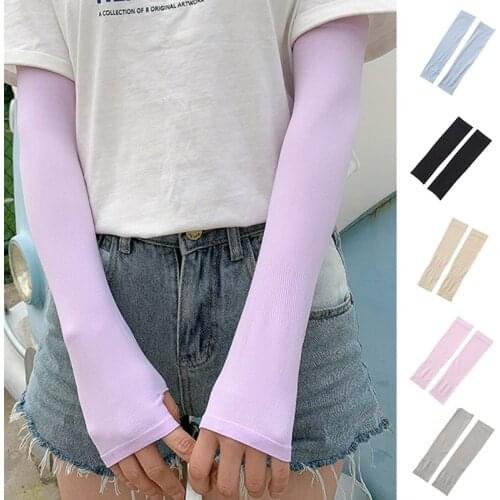 Newly Arm Sleeves for Men Women Sun Protection Ice Silk Cooling Sleeves to Cover Arm for Driving Cycling Golf Fishing