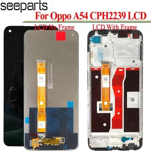 Original LCD For OPPO A54 LCD Display Touch Screen Digitizer Assembly Replacement For Oppo A54 CPH2239 Phone 6.51"