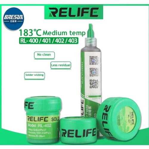 RELIFE RL-400 401 402 403 183° Soldering Paste For iPhone Motherboard Repair Low Temperature BGA Reballing Soldering Flux