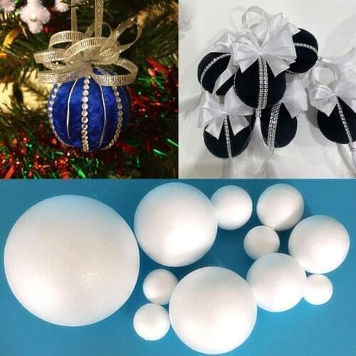1-10cm Modelling Polystyrene Styrofoam Foam Ball White Craft Ball For DIY Wedding Birthday Party Decoration Supplies Gifts
