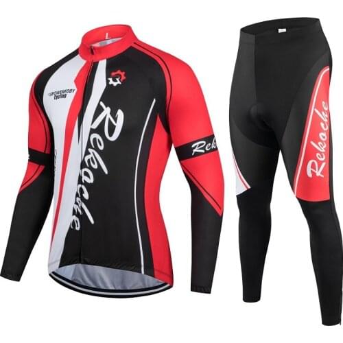 Special autumn and winter cycling suit mens and womens mountain road cycling shirt fleece warm long sleeve clothing equipment
