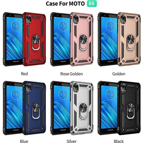 Sunjolly Case for Motorola Moto E6 Wallet Stand Flip PU Leather Phone Case Cover coque capa Motorola Moto E6 Case Cover