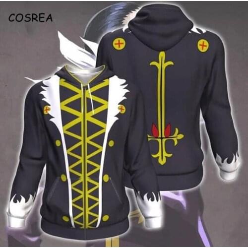Anime Hunter X Hunter Hoodies Boys Killua Zoldyck Baka Cosplay Jacket Cotton Hooded Top Casual Harajuku Sweatshirts Men Unisex