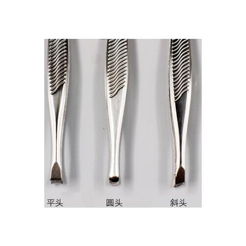 Hair remover Eyebrow Tweezer moustache false Eyelash clip slant flat round tip Facial for Face Nose Makeup Beauty Tool Eyebrow