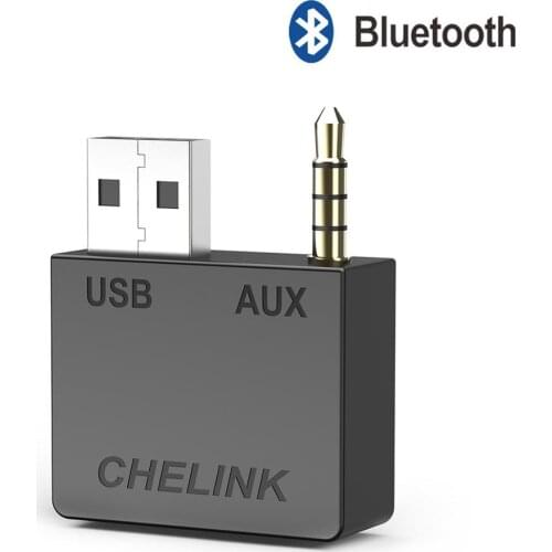 CHELINK AUX Bluetooth 5.0 USB Adapter Cable Handsfree Auto Transmitter Receiver Fits for Kia Sedon Sorento
