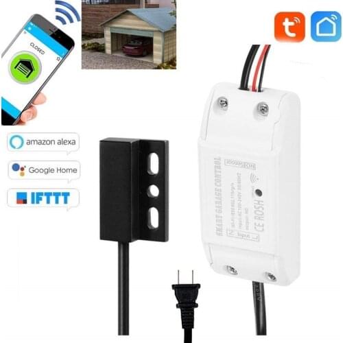 Tuya WiFi Smart Garage Door Openner with APP Control Compatible with Amazon Alexa Google Home IFTTT Voice Control