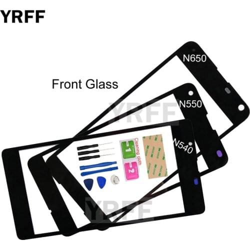 For Nokia Lumia 540 N540 (No Touch Screen) Mobile Outer Glass For Nokia Microsoft Lumia 650 550 Front Glass Panel Replacement