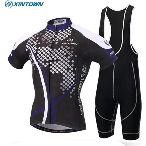 XINTOWN Men Cycling Jersey Cycling Clothing maillot ciclismo roupa ciclismo Summer Pro Team Bib Shorts cycling set