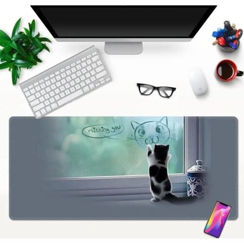 Japan Landscape Creative gamer play Mousepad Large Gaming Mouse Pad Locking Edge Keyboard 90x40cm Desk Mat for Cs LOL