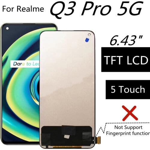 6.43" TFT LCD For Realme Q3 Pro 5G LCD Display Touch Screen Assembly Replacement Accessory
