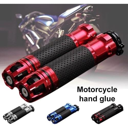 2Pcs Stylish Motorcycle Motorbike Handlebar Carbon Fiber Throttle Handle Grip