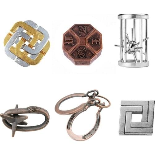 3-in-one Zinc Alloy Unlock Luban Lock Magic Alloy Puzzle Toy For Teens And Adults