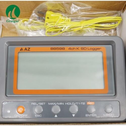 AZ88598 4 Channel k Type Thermocouple to Use at Once Logger Temperature Recorder