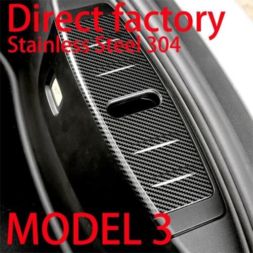 For Tesla model 3 Interior Auto Accessories SUS 304 Stainless Steel Car Front Trunk Deck Bumper Protector Panel Boot Cover