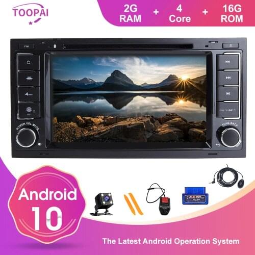 TOOPAI For VW Volkswagen Touareg Transporter T5 Multivan Android 10 Auto Radio Stereo Head Unit GPS Navigation Multimedia Player