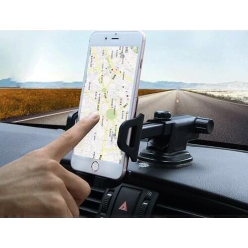 Car mobile phone holder 360 degree universal smart phone fixed car holder adjustable mobile phone mounting suction cup holder