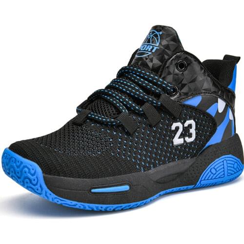 Children Boys Basketball Shoes High Quality Top Soft Non-Slip Kids Sneakers Unisex Girls Sport Shoes Outdoor Boy Trainer Basket