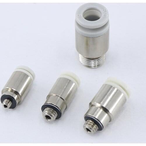 White pneumatic joint SMC type miniature air pipe joint KJS4 / 04 KJS3 / 03 KJS6 / 06 KQ2S08 -M3 / M5 / M6 pneumatic components