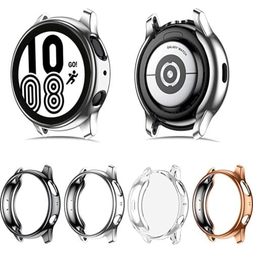 Case for samsung galaxy watch 4 44mm 40mm TPU Plated all-around Screen protector cover bumper Galaxy watch 4 classic 46mm 42mm