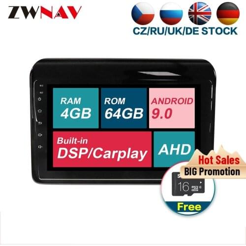 DSP carplay Android 9.0 Car Multimedia player For Suzuki Ertiga 2018 2019 Radio Audio stereo gps navi head unit BT free GPS map