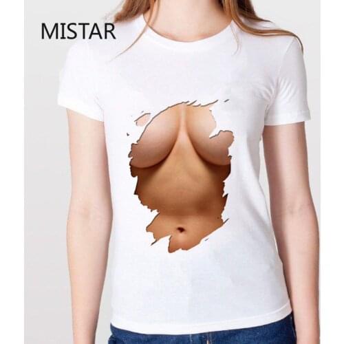 Big Boobs Sexy Breast design Print funny t shirt women casual white tops harajuku t-shirt short sleeve graphic tee women clothes
