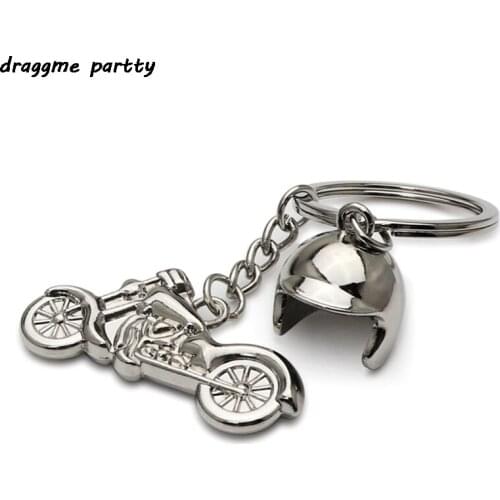 Hot Simulation Cool Helmet Motorcycle Suit Keychain Motor Key Ring Smart Car Accessories Jewelery Gift