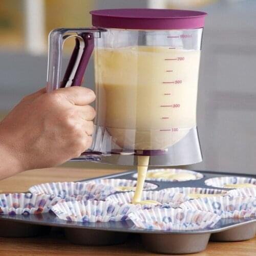 Cupcakes Pancakes Cookie Cake Muffins Baking Waffles Batter Dispenser Cream Speratator Measuring Cup Baking Tools