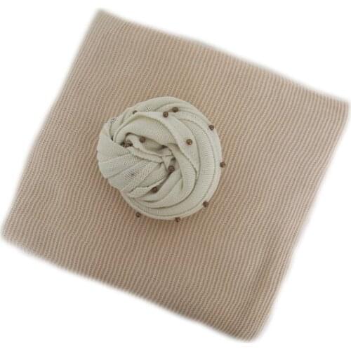 Cream Stretch Knit Wrap Newborn Wrap Blanket Set Photography Props Baby Sweater Pearl Wrap Swaddle Blanket Bancdrop Photo Shoot