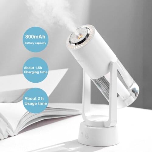 Air Humidifier Mini Aromatherapy Essential Oil Ultrasonic Diffuser With Warm Color Night Light Aroma Diffuser Car Humidifier#dg4