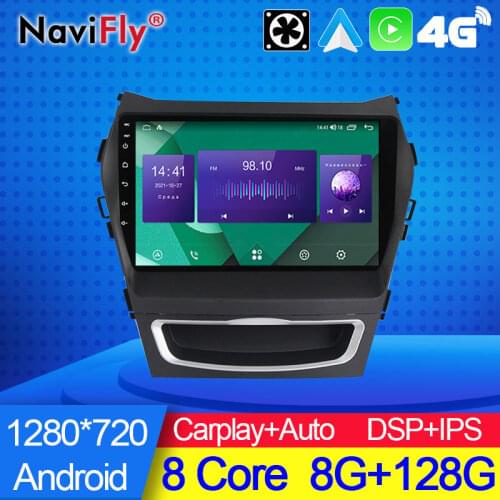 NaviFly 7862C 8Cores 6G 128G 1280*720 Android 10 All In One Car Intelligent System For Hyundai IX45 Santa Fe 3 2013 - 2016