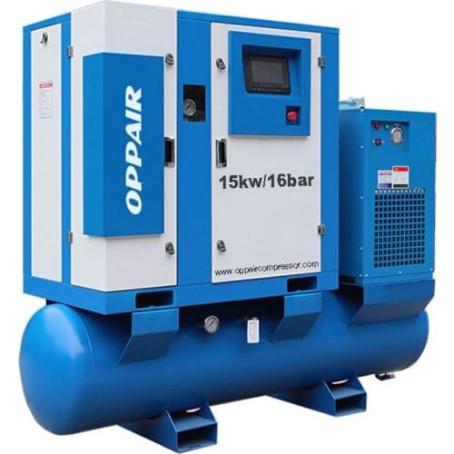 Low noise Air-Compressor Machines Price Rotary Screw Air Compressors with Tank and Dryer