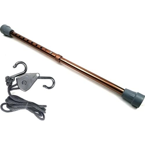 Car Front Engine Hood Lift Support Strut Aluminum Alloy Adjustable Door Prop Rod Repairing Tool with Hook Nylon Rope