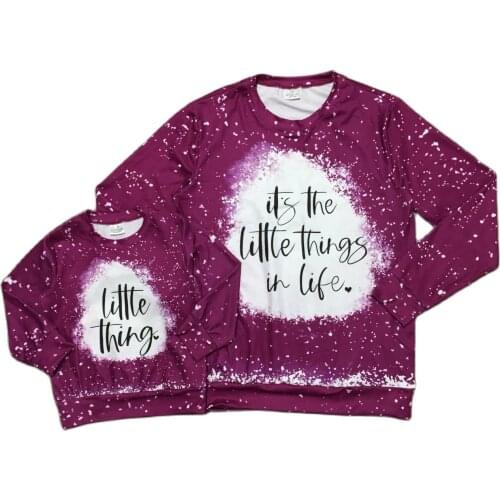 Girlymax Fall/Winter Baby Girls Mommy &me Little Thing In Life Tie Dye Raglans Boutique Cotton Top Long Sleeve Kids Clothing