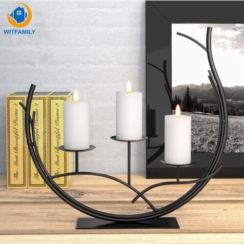 Candle Stand Wedding Candlestick Candelabra Fashion Romantic Dining Table Wedding Home Decoration Handmade Candle Holder